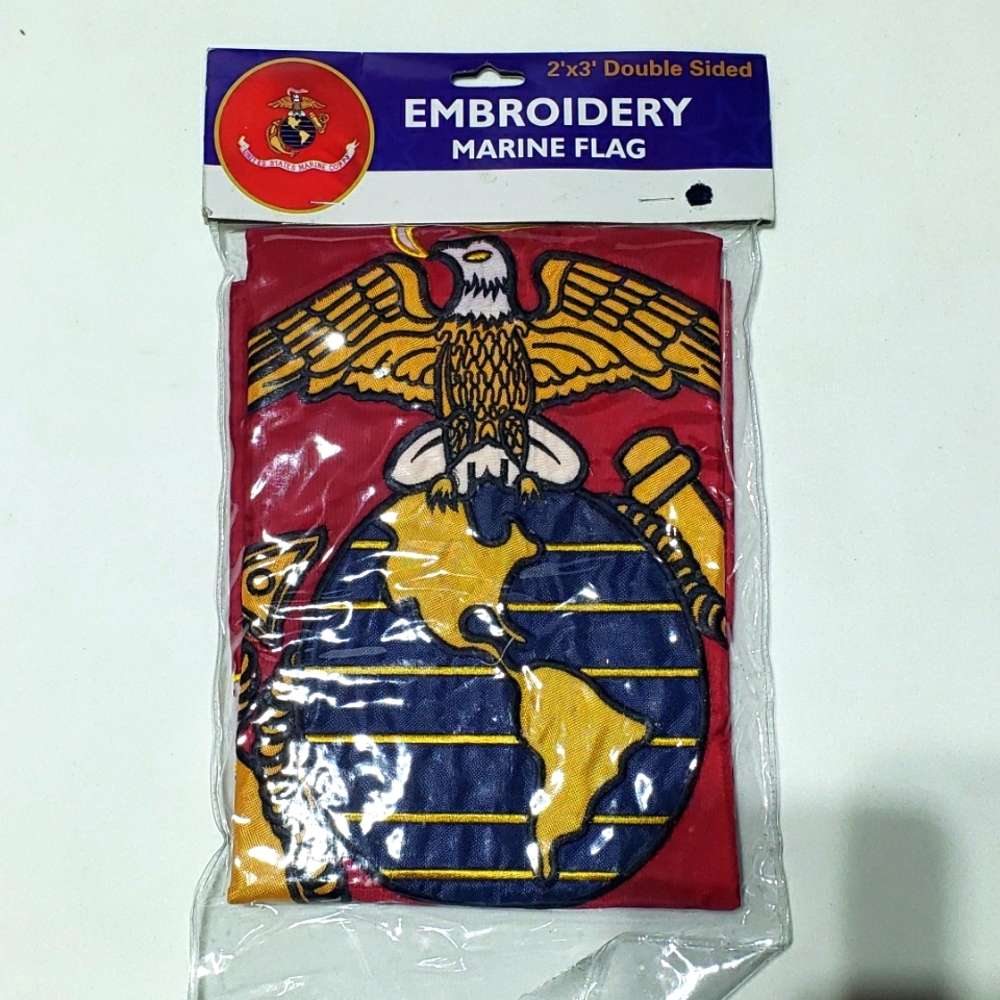 U.S. MARINE Corps  Embroidered Flag  2X3